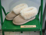 Leather and Lambswool Slippers - Women's Size 6 - New, Never Worn