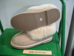 Leather and Lambswool Slippers - Women's Size 6 - New, Never Worn