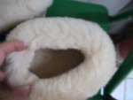 Leather and Lambswool Slippers - Women's Size 6 - New, Never Worn