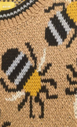 Sarah Gordan Maeve Anthropologie Erin Icon Vest Honey Bee Woven Knit NEW