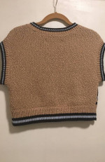 Sarah Gordan Maeve Anthropologie Erin Icon Vest Honey Bee Woven Knit NEW