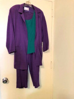 1980's 3-Piece Silk Suit by Dana Buchman