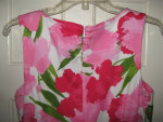 BEAUTIFUL LADIES' SIZE 10 FLORAL SHIFT DRESS W/ BEADED EMBELLISHMENT