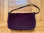 Like New - Maroon Velvet Mabiani High End Italian Shoulder Bag
