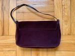 Like New - Maroon Velvet Mabiani High End Italian Shoulder Bag