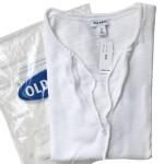 NEW with TAGS Old Navy Relaxed Slub-Knit Popover Bright White Top