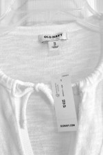 NEW with TAGS Old Navy Relaxed Slub-Knit Popover Bright White Top