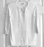 NEW with TAGS Old Navy Relaxed Slub-Knit Popover Bright White Top