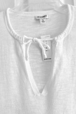 NEW with TAGS Old Navy Relaxed Slub-Knit Popover Bright White Top