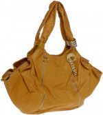 Women's Chocolate Casual Handbags (85952) Color: Mustard