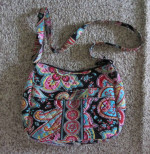 Vera Bradley Carryall Crossbody Handbag in Parisian Paisley