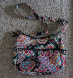 Vera Bradley Carryall Crossbody Handbag in Parisian Paisley