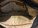 Michael Kors Navy/Leather Kempton Nylon Tote