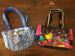 2 Laurel Burch Zipper Totes / Handbags / Purses