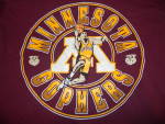 Vtg Mens University of Minnesota Golden Gophers Graphic S/S Shirt, L