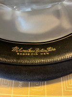 Vintage Men’s Fedora Black Wool Dress Hat W/ Feathers