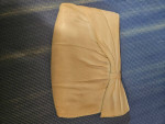 Vtg. white leather clutch purse