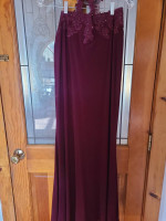 Size 12 Burgundy prom dress