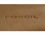 Large FOSSIL Brown Leather/Nylon Messenger Bag