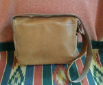 Large FOSSIL Brown Leather/Nylon Messenger Bag