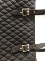 New Vera Bradley Black Quilted Microfiber Tote Bag - Pocketbook