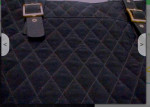New Vera Bradley Black Quilted Microfiber Tote Bag - Pocketbook