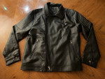 New Black Ferrari Collections Faux Leather Jacket