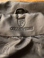 New Black Ferrari Collections Faux Leather Jacket
