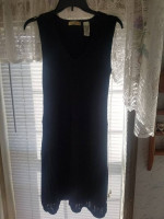 Women's Black Shift Style Knit Dress