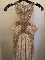 Gown - white and dusty pink