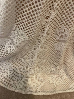 Gown - white and dusty pink