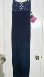 New Blue Prom / formal gown - sz 7/8    (NWT)