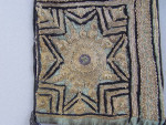 Antique Embroidery Small Carry Bag ~ Beautiful Shade of Green