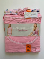 NWT 100% Cotton Carole Hochman 3-Piece Pajama Set - XXL