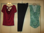 Navy & Grey Pants & Tops- sz 8/S