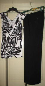 Loft/ Banana Republic Black & White Mix/Match Seperates - sz 10/Medium