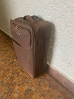 Brown Big Large Plane Travel Case Airline Checked Luggage Baggage Bag