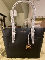 Large Black Leather Michael Kors Tote - Brand NWT! - PRICE REDUCED!!