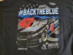 NASCAR Xfinity Series Kyle Weatherman #47 Back The Blue 2 Sided Black