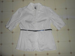 Women's Fred David Belted Dress Shirt, L