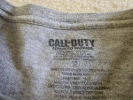 Call Of Duty Advanced Warefare Dark American Flag Gray Graphic T-Shirt