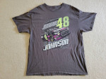 NASCAR Jimmie Johnson #48 2020 Ally Dark Gray 2 Sided Graphic T-Shirt