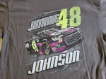 NASCAR Jimmie Johnson #48 2020 Ally Dark Gray 2 Sided Graphic T-Shirt