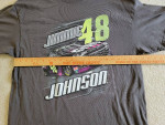 NASCAR Jimmie Johnson #48 2020 Ally Dark Gray 2 Sided Graphic T-Shirt