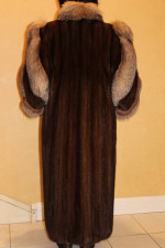 Gorgeous Full Length Mink and Silver Fox Coat