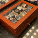Watch Collection 9 Watches, 1 Clear window Case with 1 Travel Case