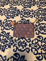 Dooney & Bourke Purple Logo Coin Purse