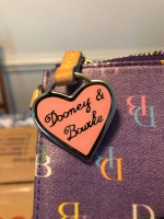 Dooney & Bourke Purple Logo Coin Purse