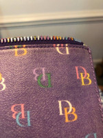 Dooney & Bourke Purple Logo Coin Purse