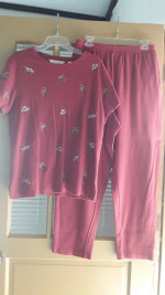 2 piece women's pantsuit, size Large
